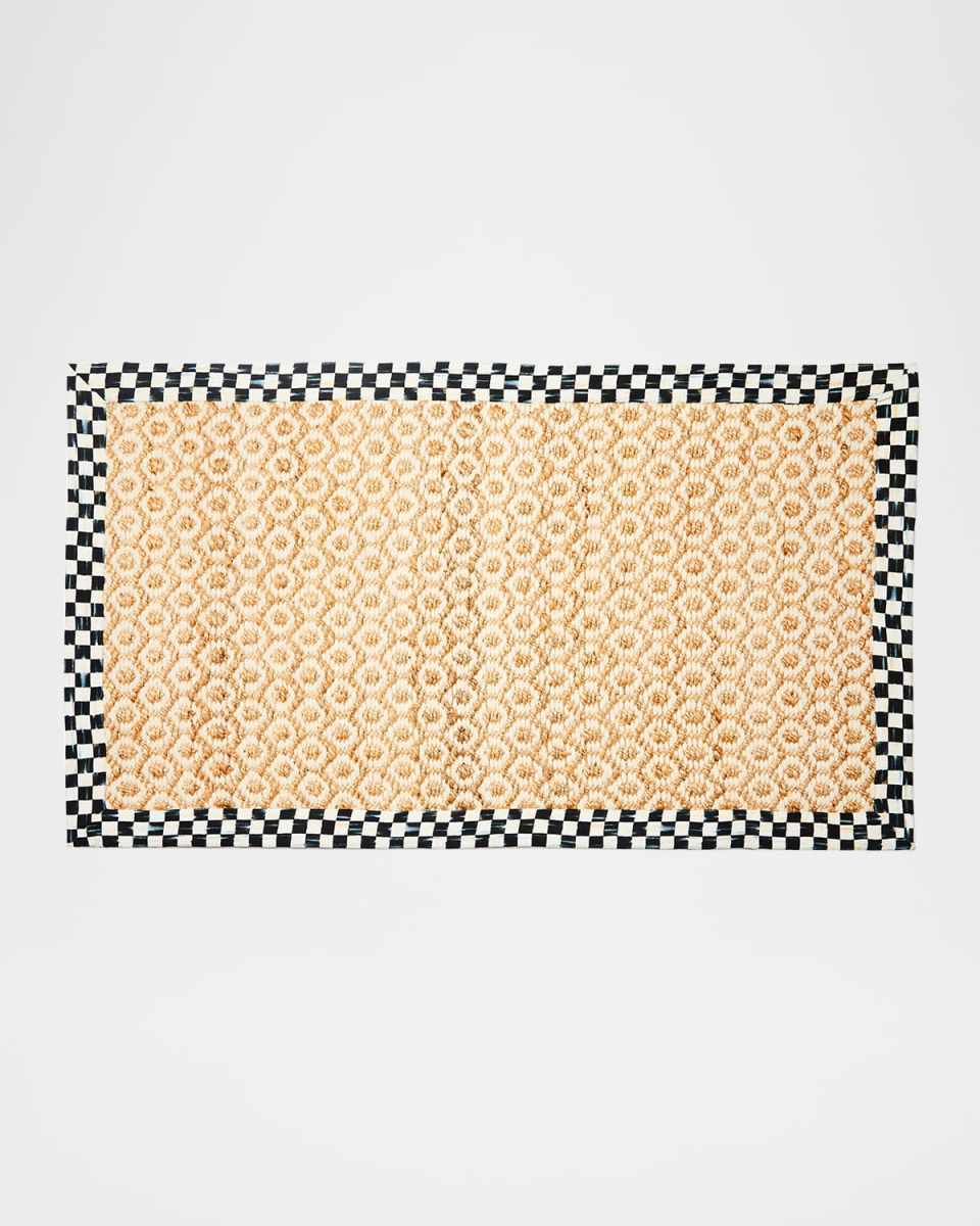 Courtly Check Natural Honeycomb Jute Rug, 3' x 5'